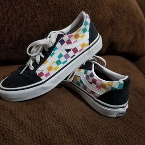 Vans Multicolor Checkered Kids Sneakers